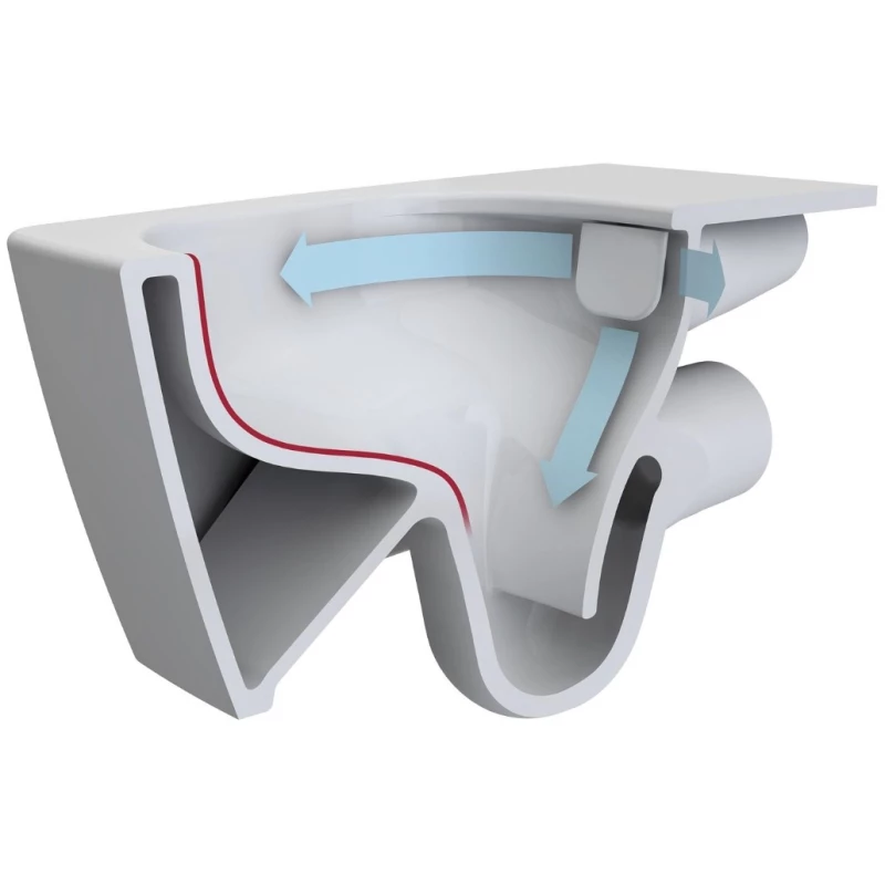 Унитаз безободковый подвесной с сиденьем микролифт Vitra Form 300 7755B003-6039