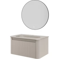 Комплект мебели Armadi Art Voi Cashmere 782-080-R-C + 786-080-C + 545-80-B 82 см, подвесной, кашемир матовый