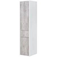 Пенал Roca Ronda ZRU9303006 подвесной R, бетон/белый матовый