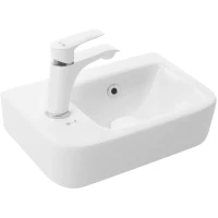 Раковина WeltWasser Aisbach 10100 L 10000004590 37,5x24,5 см L, рукомойник, белый