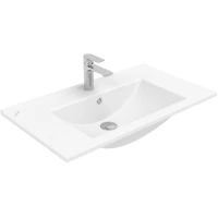 Раковина Creavit Su SU081-00CB00E-0000 85x45 см, накладная, подвесная, белый