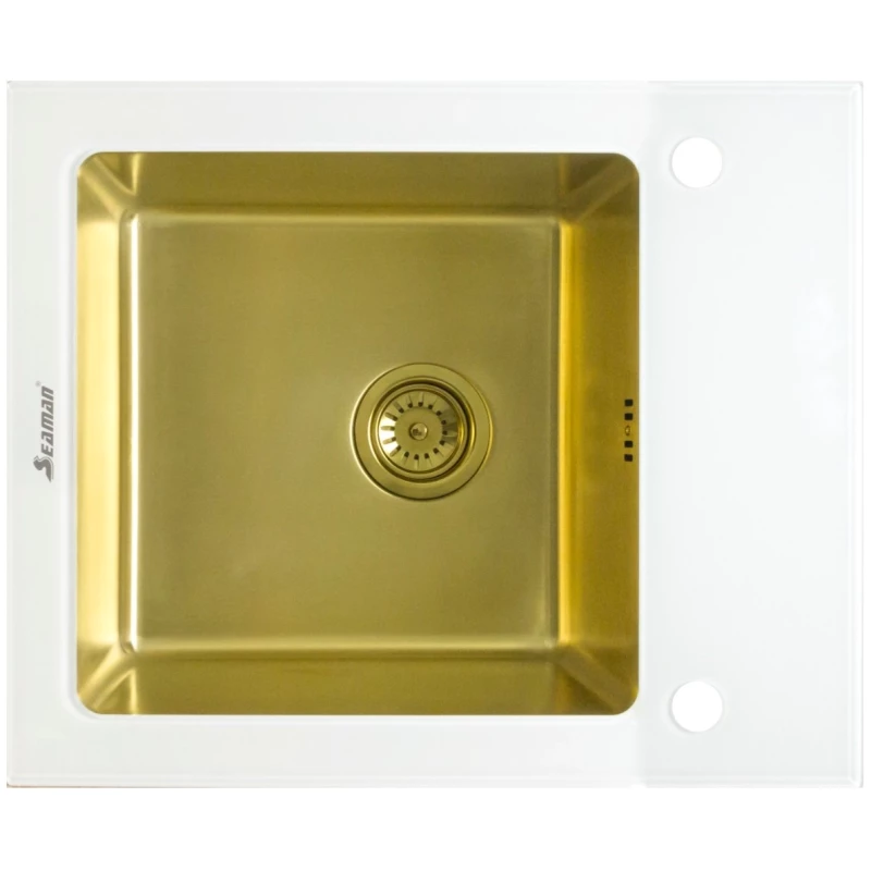 Кухонная мойка Seaman Eco Glass SMG-610W-Gold.B