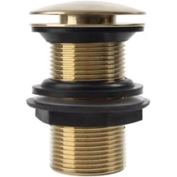 Донный клапан для раковины IDDIS Slide SLIMG10i88 без перелива, золотой матовый