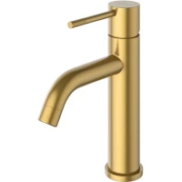 Смеситель для раковины Cezares Relax RELAX-LS1-BORO с донным клапаном, золотой матовый