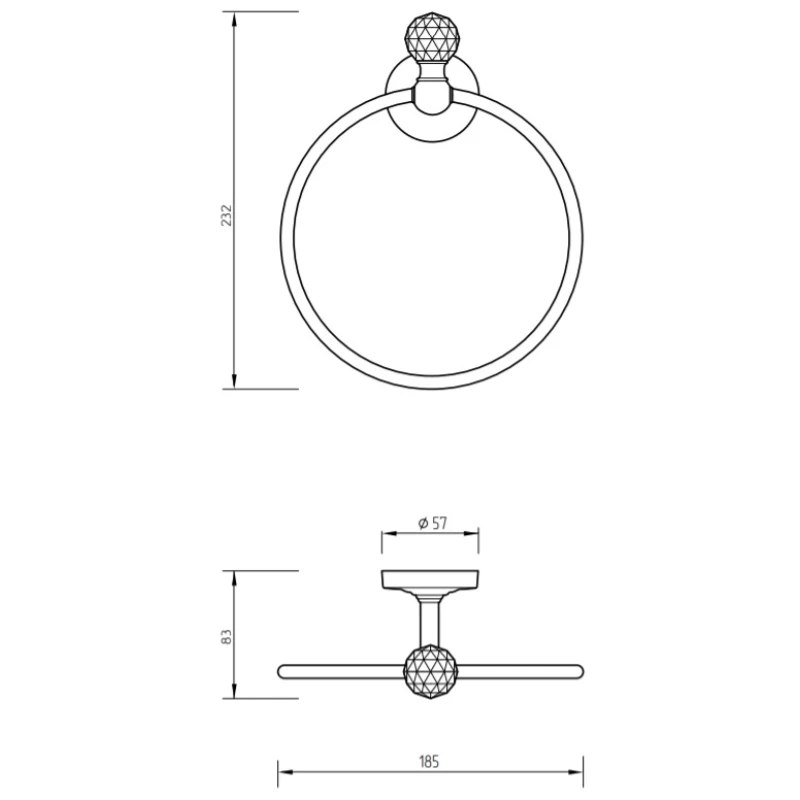 Кольцо для полотенец Migliore Amerida ML.AMR-60.408.DO