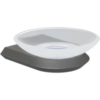 Мыльница Knotlor Space SD103GM настенная, вороненая сталь