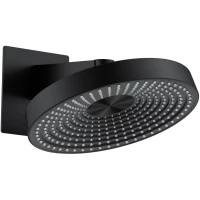 Верхний душ Wonzon & Woghand WW-HS099-MB 300 мм, с кронштейном, черный матовый