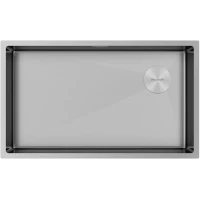 Кухонная мойка Paulmark Next-Skew PM887444-BS 74x44 см, нержавеющая сталь