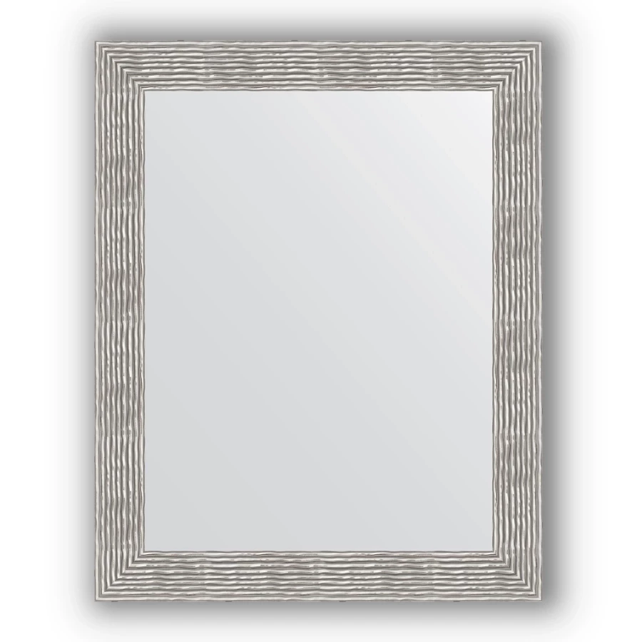 Зеркало 80x100 см волна хром Evoform Definite BY 3281 зеркало шкаф style line панда волна 60 с подсветкой белый 4650134470383