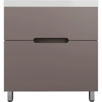 Тумба под раковину Style Line Матис ЛС-00002439 79,8 см, напольная, тауп матовый