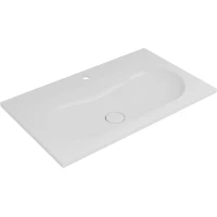 Раковина Vincea Welle VCB-4H800W 80x48 см, накладная, белый