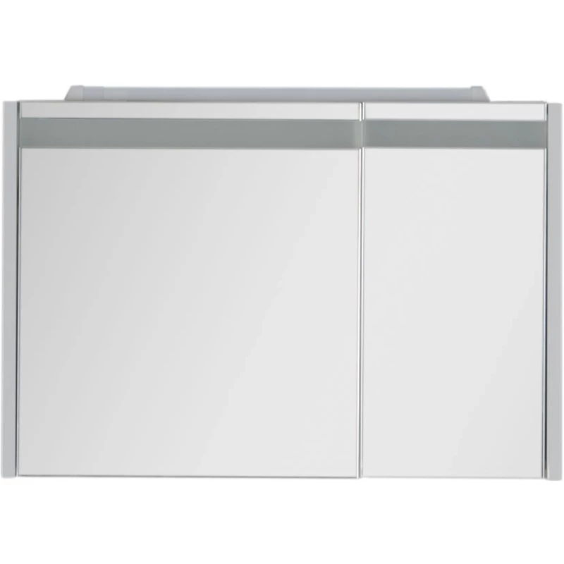 Зеркальный шкаф 89x60 см с подсветкой белый Aquanet Лайн 00165582