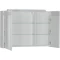 Зеркальный шкаф 89x60 см с подсветкой белый Aquanet Лайн 00165582 - 5
