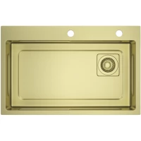 Кухонная мойка Raglo R702.7246.03 72x46 см, золотой матовый