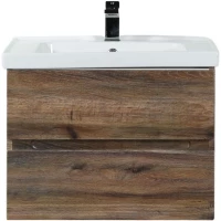 Тумба под раковину Art&Max Techno AM-Techno-700-2C-SO-LW646 67 см, подвесная, дуб бомонд