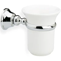 Стакан для зубных щеток Stil Haus Smart SM10(08-BI) настенный, хром/белый