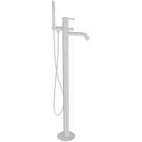 Смеситель напольный для ванны Remer Metrica MC08BO белый матовый