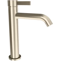 Смеситель для раковины Remer Metrica MC12AXV без донного клапана, нержавеющая сталь