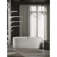 Акриловая ванна Sancos Fiori FB04 170x80 см, отдельностоящая, белый