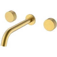 Смеситель для раковины Boheme Stick Linea 152-2-MG.3 встраиваемый, золотой матовый