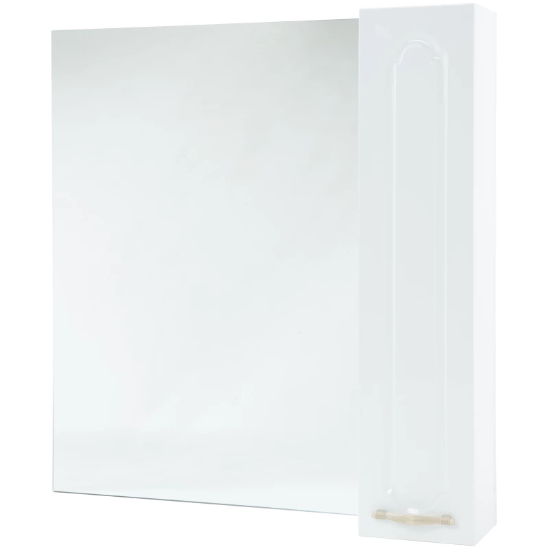Зеркальный шкаф 84x80 см белый глянец L/R Bellezza Тиффани 4610514000012