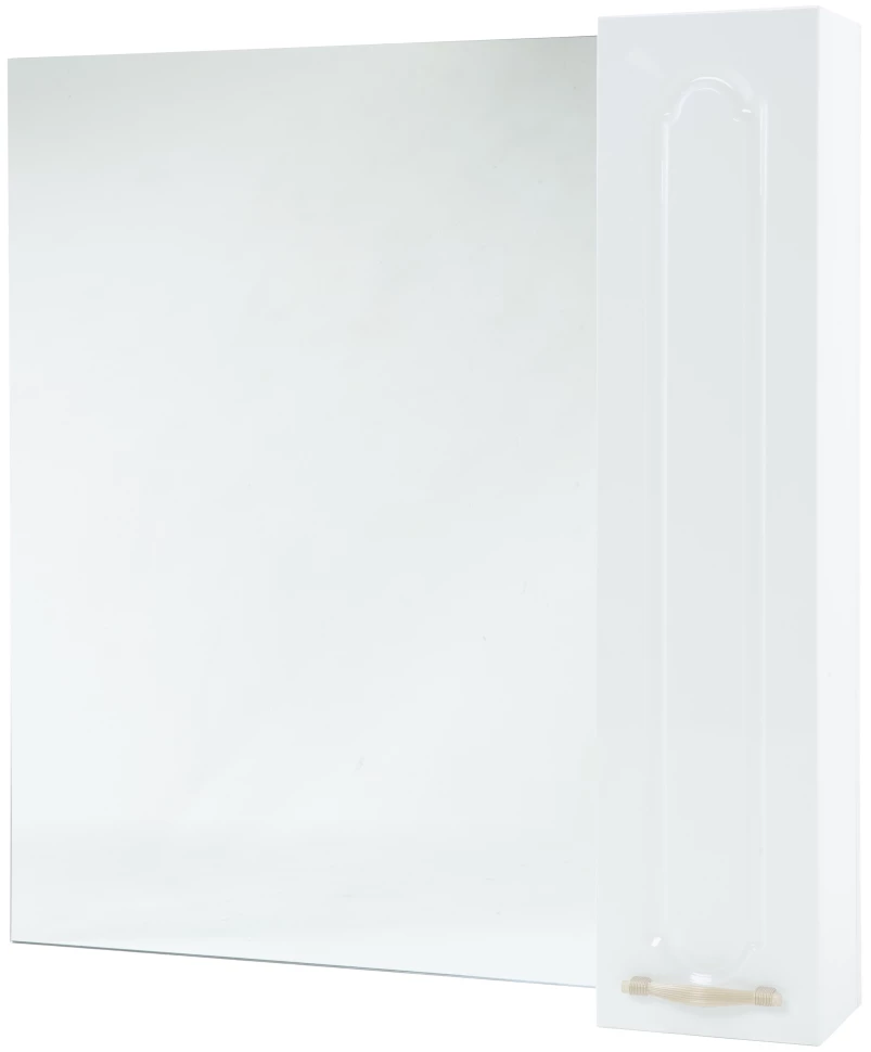 Зеркальный шкаф 84х80 см белый глянец L/R Bellezza Тиффани 4610514000012 - фото 1