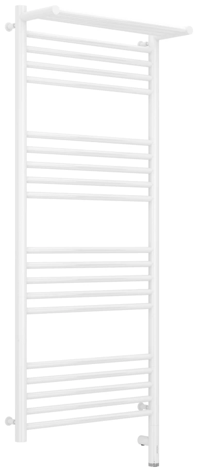 

Полотенцесушитель электрический 1200x500 белый глянец МЭМ правый Сунержа Богема с полкой 3.0 12-5807-1250