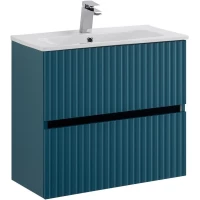 Тумба под раковину Art&Max Torino AM-TORINO-600-2C-SO-AQ-P 60 см, подвесная, аквамарин матовый