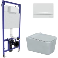 Комплект подвесной унитаз Berges Floe + система инсталляции Berges Novum F1 043283
