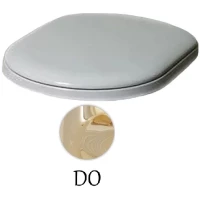 Сиденье для унитаза с микролифтом белый/золото Azzurra Charme CHA1800/Fbi/oro