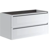 Тумба под раковину Onsen Tratto White 77-BP-100-L1-M03 99,5 см, подвесная, белый матовый
