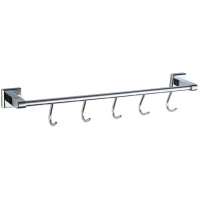 Планка с крючками Savol 95 S-009575 для ванны, хром