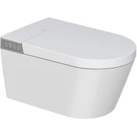 Электронный унитаз-биде подвесной Arrow Smart AKH1051H безободковый, торнадо, с сиденьем микролифт, белый