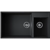 Кухонная мойка Omoikiri Tetogranit Tedori 85-2-U-BL 4993940 85x46,5 см, черный