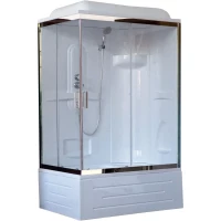 Душевая кабина 120x80x217 см Royal Bath RB8120BP1-T-CH-R прозрачное