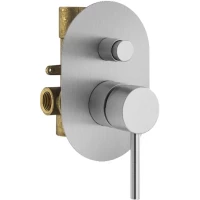 Смеситель для ванны Plumberia Selection IXO KIT1001CS встраиваемый, матовый хром