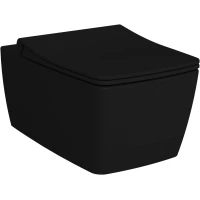 Унитаз подвесной VitrA Metropole 7672B083-0101 безободковый, черный матовый
