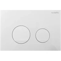 Кнопка смыва Esbano Slim-37GW ESINSLM37GW для инсталляции, белый глянец/белый матовый