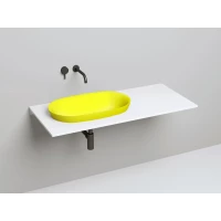 Раковина Salini S-Stone Marea 01 1802201MF 64,5x38,7 см, встраиваемая сверху, покраска по RAL матовый полностью