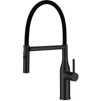 Смеситель для кухни Gappo G4098-26 с гибким изливом, черный матовый