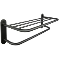 Полка для полотенец Fixsen Hotel FX-31015B 67 см, черный матовый