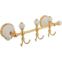 Планка с крючками Migliore Olivia ML.OLV-60.639.BI.DO для ванны, золотой