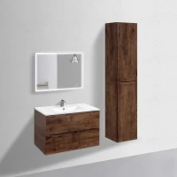 Комплект мебели темное дерево 91,5 см Vincea Mia VMC-2MC900RW + VBS-13990 + VLM-3VN800