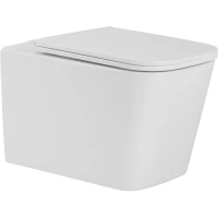 Унитаз подвесной Iberica Blanca Toledo Alto IB.TLA.231.1B1 безободковый, с сиденьем микролифт, белый