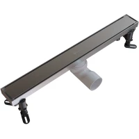 Душевой трап (лоток) Knotlor Terra SDRW0500BS 50 см, с решеткой, 2 в 1 под плитку, нержавеющая сталь