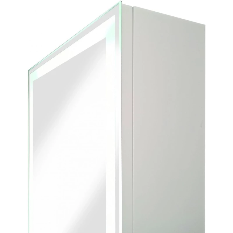 Зеркальный шкаф 35x65 см белый матовый L Art&Max Techno AM-Tec-350-650-1D-L-DS-F