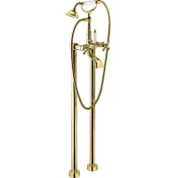Смеситель напольный для ванны Emmevi Deco Old 1261128/OR золотой