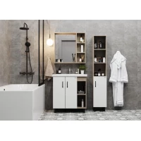 Комплект мебели дуб сонома/белый матовый 71 см Onika Тимбер 107056 + 4620008197746 + 207045