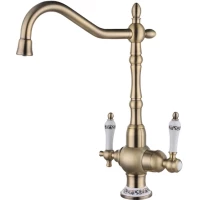 Смеситель для кухни Zorg ZR 336 YF-50 BR с подключением к фильтру, бронза