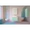 Комплект мебели бирюзовый бриз 81,4 см Jorno Pastel Pas.01.82/P/BL + Y18293 + Pas.03.60/BL - 1